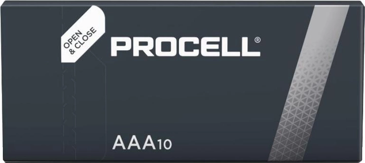 Лужні батарейки Duracell Procell AAA/LR3 10шт (5000394123595) - зображення 1