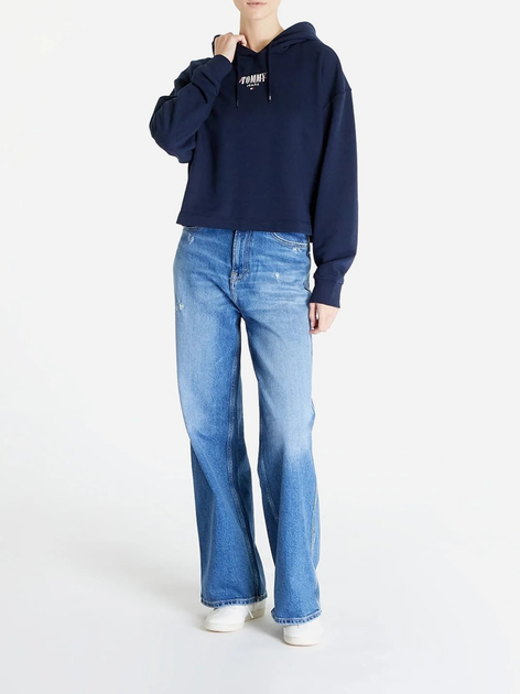 Bluza damska z kapturem Tommy Jeans DW0DW17797-C1G L Granatowa (8720646665310) - obraz 4