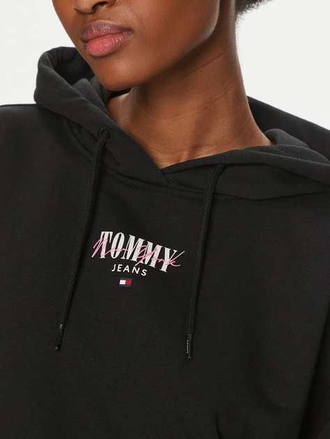 Bluza damska z kapturem Tommy Jeans DW0DW17797-BDS M Czarna (8720646649945) - obraz 3