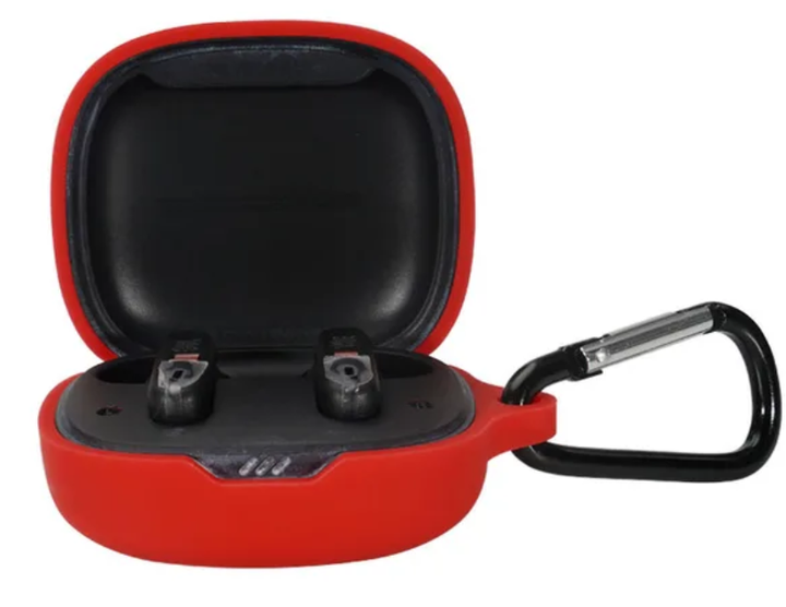 Чехол-накладка CDK для JBL Wave Flex 2 | Silicone Candy Friendly с карабином (016465) (red) - изображение 2