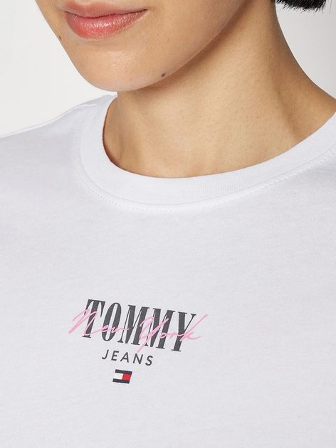 Koszulka damska bawełniana Tommy Jeans DW0DW17839-YBR M Biała (8720646671502) - obraz 3