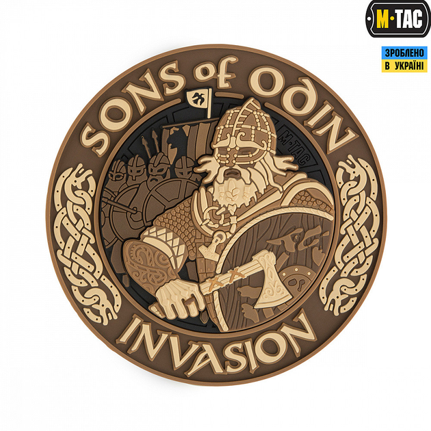 M-Tac нашивка Sons of Odin 3D PVC Coyote - зображення 1