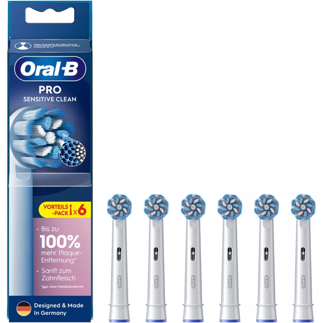 Końcówki do elektrycznej szczoteczki do zębów Oral-B Pro Sensitive Clean (8006540860717) - obraz 1