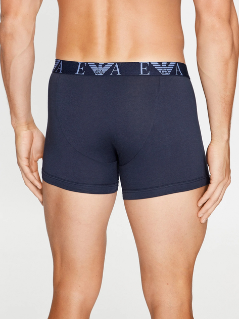 Набір трусів-боксерів чоловічих бавовняних Emporio Armani 3F715111473-40035 M 3 шт Синій (8057767238490) - зображення 3