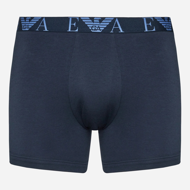 Набір трусів-боксерів чоловічих бавовняних Emporio Armani 3F715111473-40035 M 3 шт Синій (8057767238490) - зображення 4