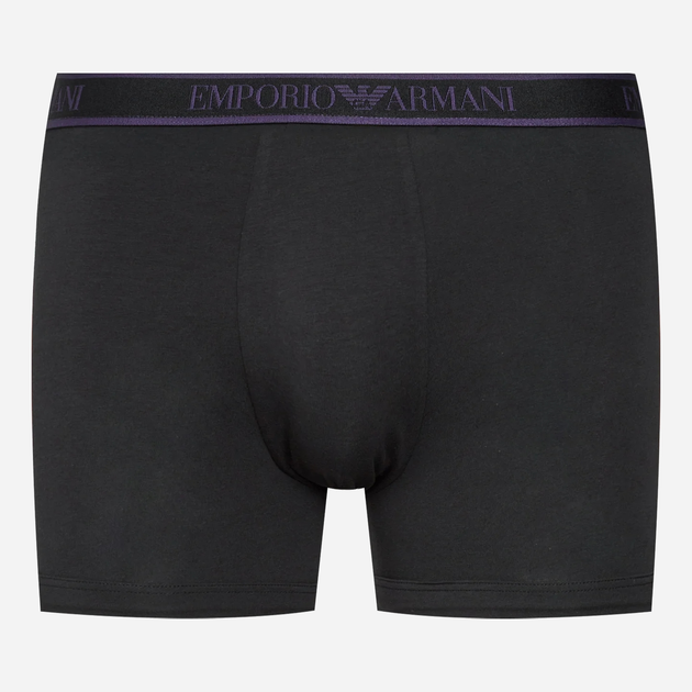 Набір трусів-боксерів чоловічих бавовняних Emporio Armani 3F717111473-29821 L 3 шт Чорний (8056787660366) - зображення 4