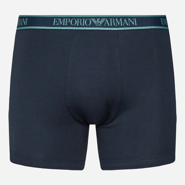 Zestaw majtek męskich typu bokserki bawełnianych Emporio Armani 3F717111473-64135 L 3 szt Niebieski (8057767238735) - obraz 5
