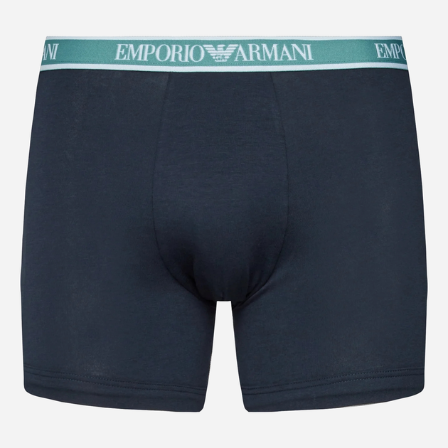 Zestaw majtek męskich typu bokserki bawełnianych Emporio Armani 3F717111473-64135 XL 3 szt Niebieski (8057767238766) - obraz 4