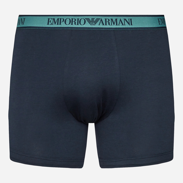 Zestaw majtek męskich typu bokserki bawełnianych Emporio Armani 3F717111473-64135 XL 3 szt Niebieski (8057767238766) - obraz 6