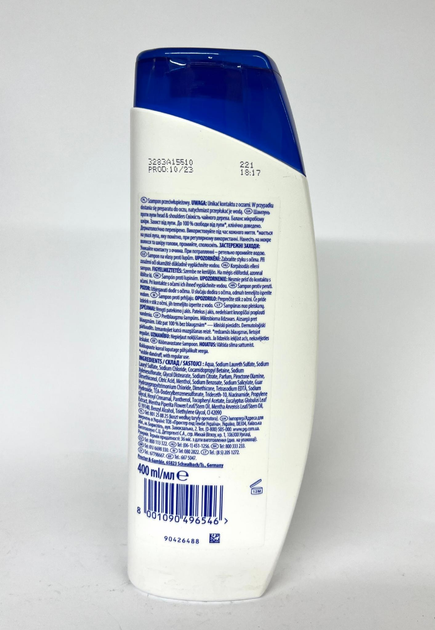 Шампунь проти лупи Head & Shoulders Свіжість чайного дерева, 400 мл ...