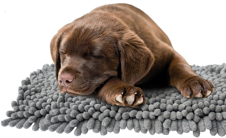 Mata dla psów Ozami Dirtcatcher Matress Microfiber 60 x 73 cm Grey (7330002038088) - obraz 1
