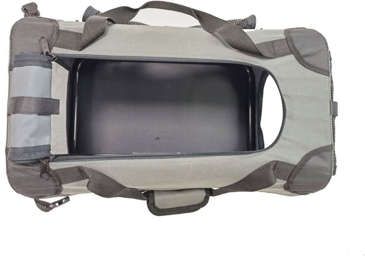 Переносна клітка для собак LS Petproducts XL 22 кг Grey 58 x 81.3 x 58.4 см (7000241012377) - зображення 4