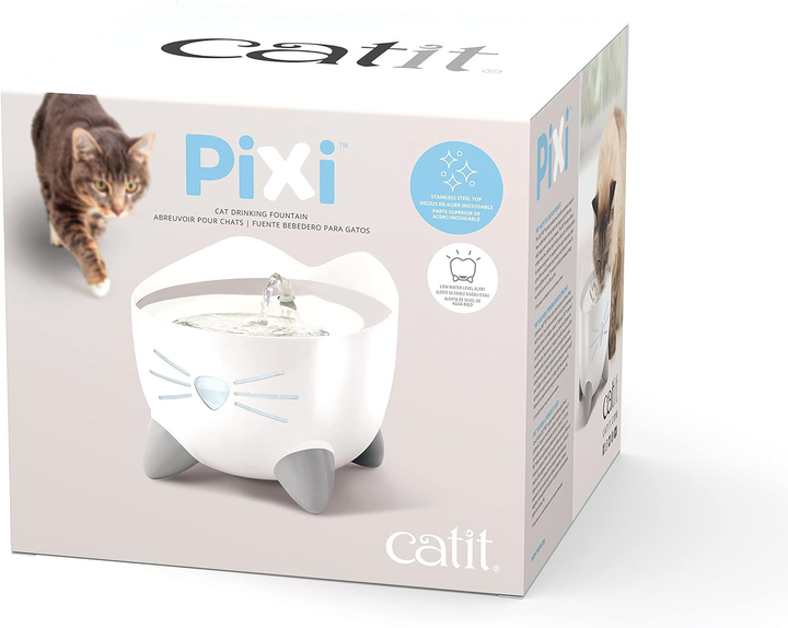 Фонтанчик для котів Catit Pixi Cat Water Fountain 2.5 л White (0022517437155) - зображення 2