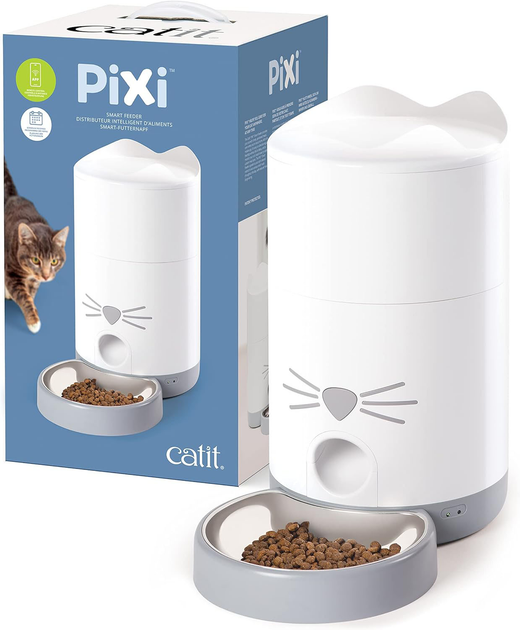 Dozownik karmy dla kotów Catit Pixi Smart Feeder White (0022517437520) - obraz 4
