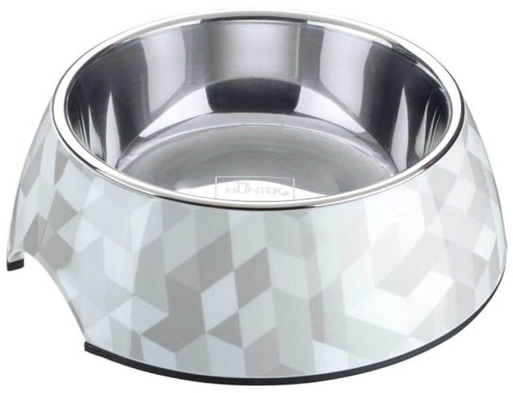 Miska dla psów Hunter Bowl Melamin Baku 700 ml Silver (4016739676580) - obraz 1