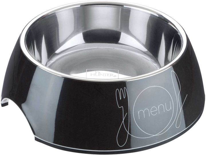 Миска для собак Hunter Bowl Melamin Burgos 160 мл Black (4016739676634) - зображення 1