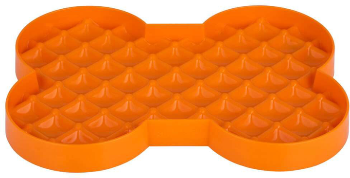 Килимок для ласощів для собак LickiMat Dog Lick mat Slow Feeder Plate 35 x 26 x 3 см Orange (9349785000098) - зображення 1