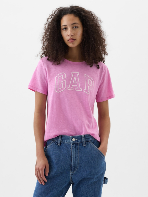 Koszulka damska bawełniana GAP 871344-03 M Różowa (1200132950252) - obraz 1