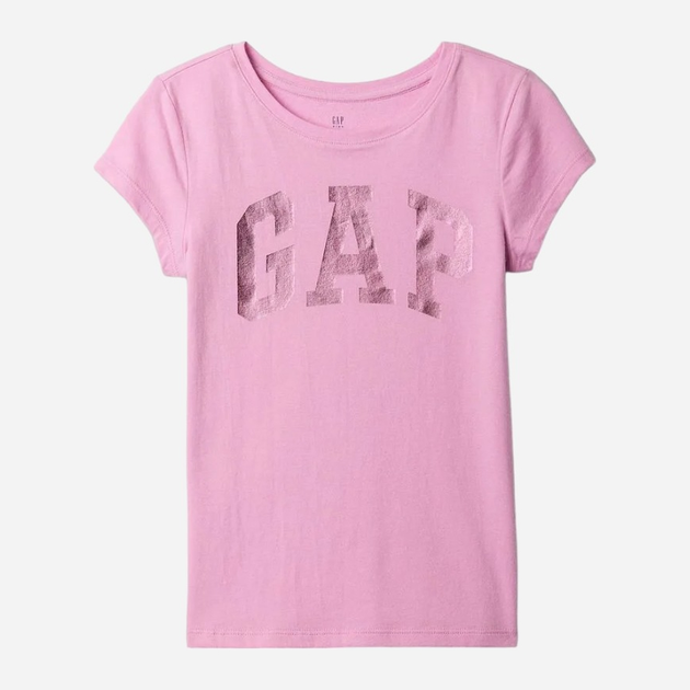 Дитяча футболка для дівчинки GAP 886003-00 125-135 см Рожева (1200132978126) - зображення 1