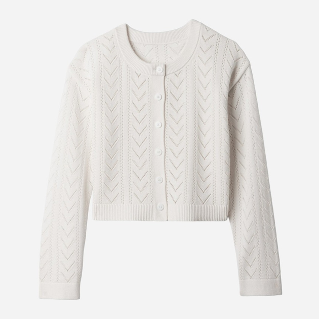 Sweter rozpinany dziecięcy dla dziewczynki GAP 881467-03 114-134 cm Biały (1200133188814) - obraz 4
