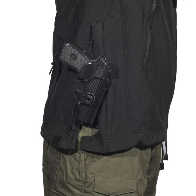 Куртка тактична Soft Shell чорний Pancer Protection (48) - зображення 2