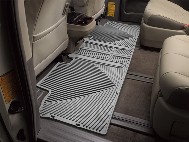 Акція на Комплект автокилимків на другий ряд WeatherTech Всесезонні Toyota Sienna (2011-2012) 2 шт Сірий від Rozetka