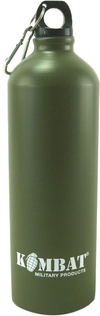 Фляга Kombat UK Aluminium Water Bottle 1000 мл Оливкова (kb-awb1000-olgr) - зображення 1