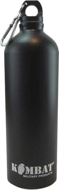Фляга Kombat UK Aluminium Water Bottle 1000 мл Чорна (kb-awb1000-blk) - зображення 1