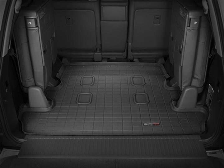 Акція на Килимок автомобільний в багажник WeatherTech 3D лайнери Toyota Land Cruiser 200 2008 - 2021 Чорний від Rozetka