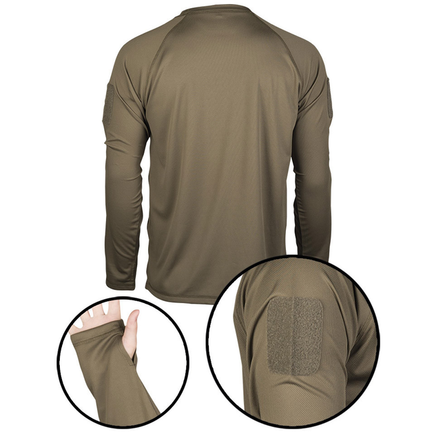 Термоактивная рубашка Mil-Tec Tactical Olive D/R 11082001 XXL - изображение 2