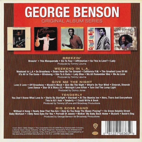 GEORGE BENSON – Original Album Series (Box Set, 5CD, EU) - изображение 2