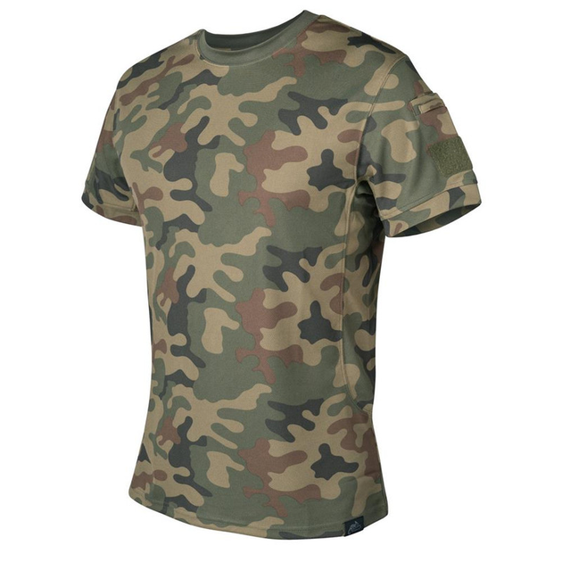 Футболка тактична Helikon-Tex Термоактивна XL Камуфляж TACTICAL T-SHIRT - TOPCOOL WOODLAND (TS-TTS-TC-04-B06-XL) - изображение 1