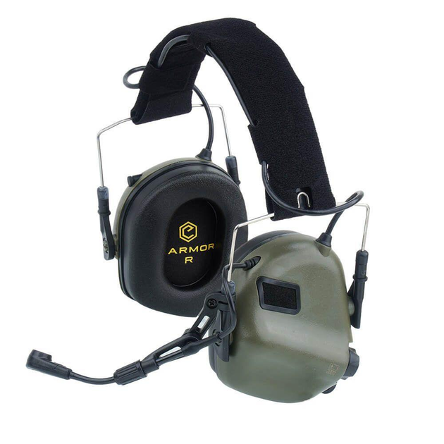 Активні захисні навушники M32 MOD3 з гарнітурою (olive) Earmor - изображение 1