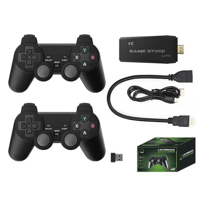 Портативная игровая консоль Data Frog Y3 Lite Приставка на 10000 игр + 2 шт беспроводных контроллера 64Гб - изображение 6