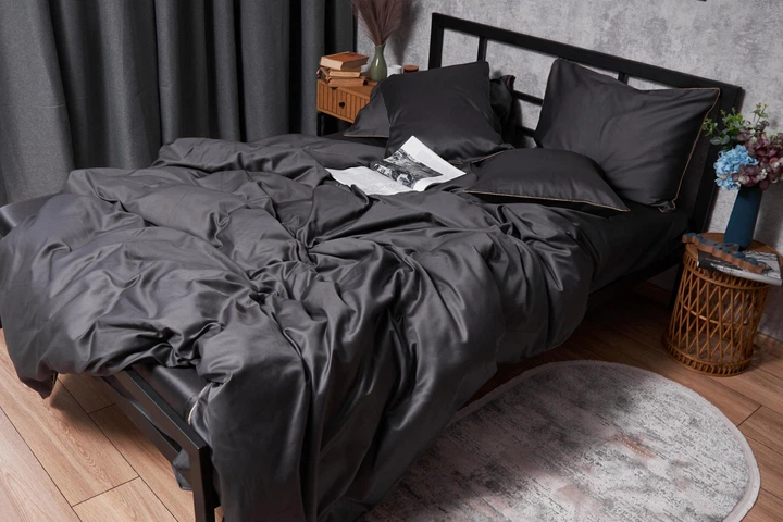 Комплект постельного белья Moon&Star Satin Premium «Gold Corner» семейный 160х220х2 наволочки 2х50х70 (MS-820003916) - изображение 6
