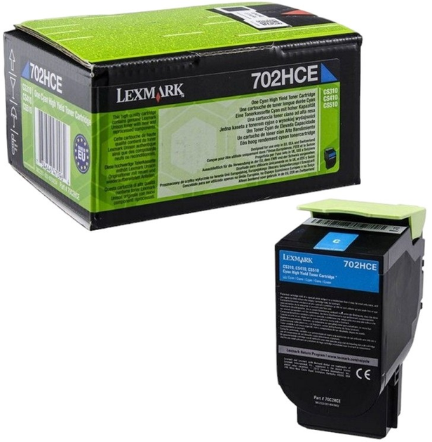 Toner Lexmark CS310/CS/CX410 Cyan (70C2HCE) - obraz 1