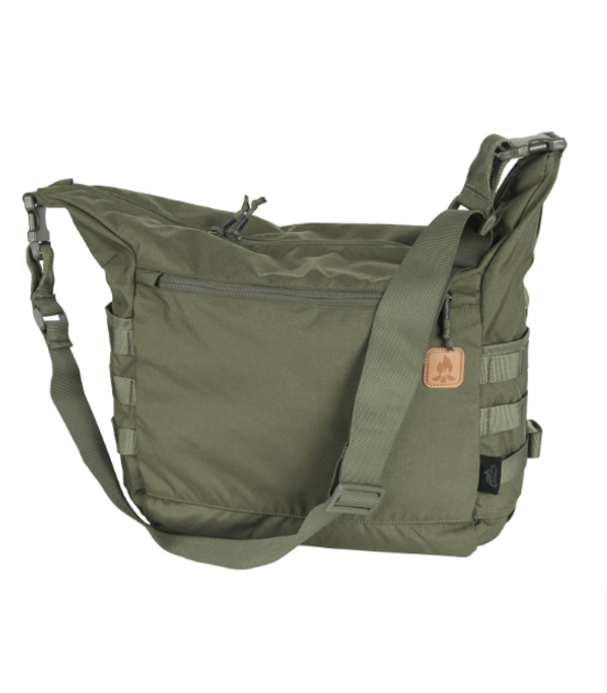 Сумка тактична Helikon-Tex Зелена BUSHCRAFT SATCHEL BagВ - CorduraВ® - Adaptive Green (TB-BST-CD-12) - зображення 1