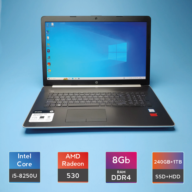 Scheda Madre HP 17Q-CR / 17Q-CS / 17-BY Con Intel Core I5-8250U E Radeon 530 2GB – Modello L22747-001, Snape TPN-I133