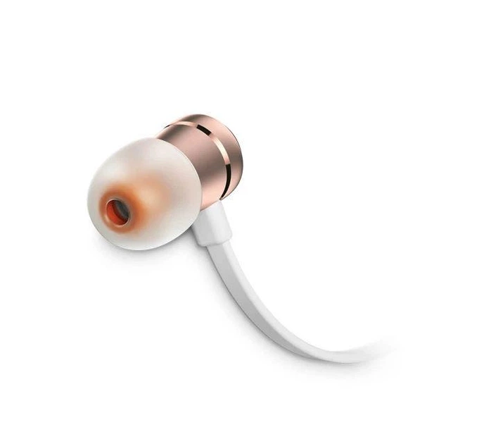 Гарнитура проводная - наушники с микрофоном JBL T290 розовое золото - Фото 5 Гарнитура проводная - наушники с микрофоном JBL T290 розовое золото - изображение 5