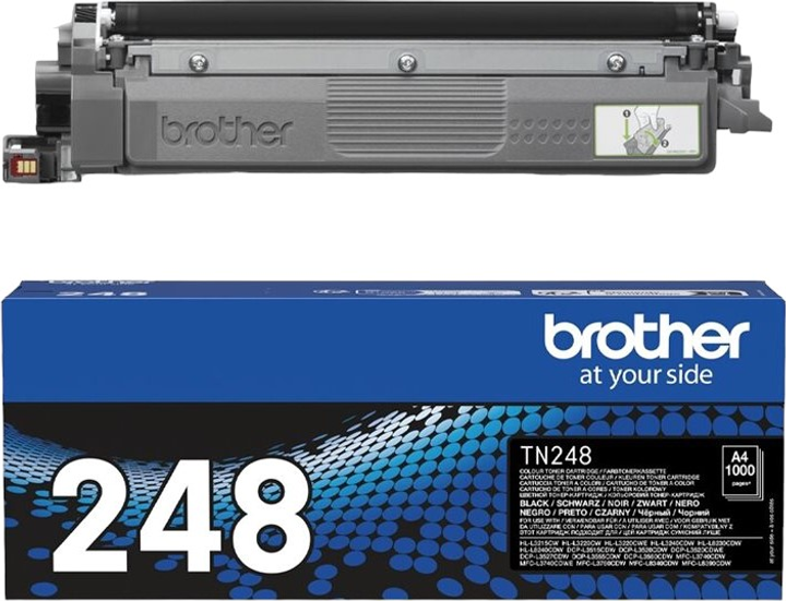 Toner Brother TN-248BK Black 1000 stron (TN248BK) - obraz 1