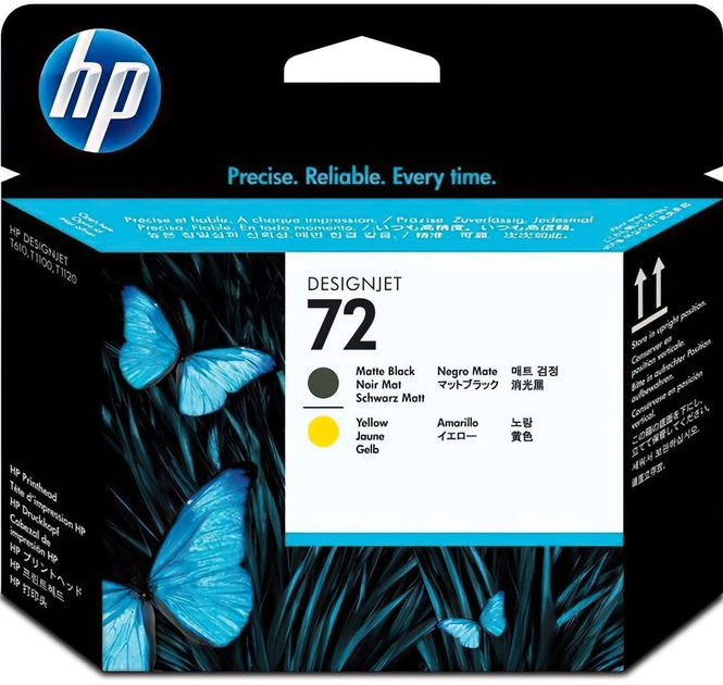 Głowica drukująca HP 72MB/Y Designjet T610/T770 Yellow, Black matte 1 100 stron (C9384A) - obraz 1