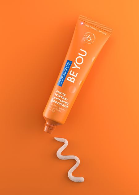 Зубна паста Curaprox Be You Regenerative Whitening Toothpaste Peach and Apricot Flavour 60 мл (7612412429503) - зображення 4