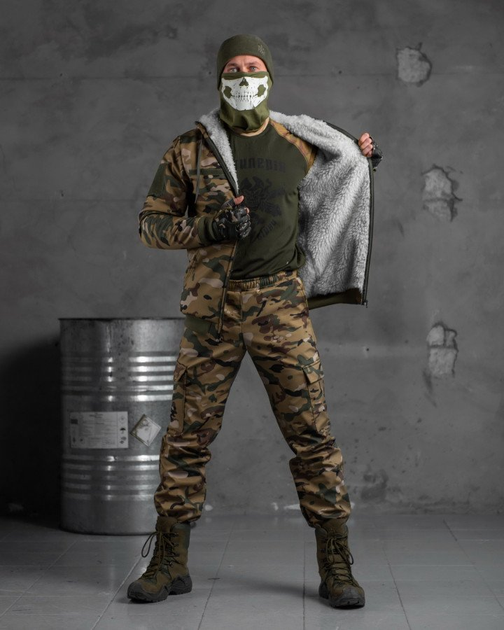 Зимний тактический костюм shredder на овчине 0 M - изображение 1