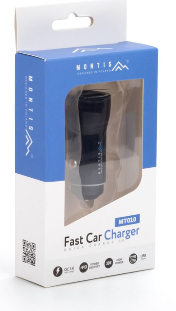 Автомобільний зарядний пристрій Montis MT010 USB 3.0 QC + USB-C PD (6477111) - зображення 6