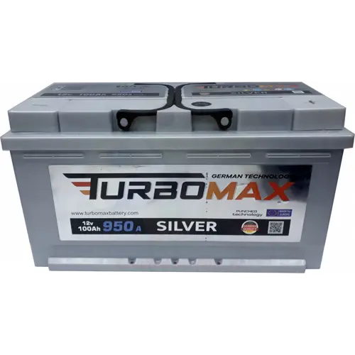 Акумулятор TURBOMAX SILVER100-0 (R+) (950A) L5 - Фото 1 Акумулятор TURBOMAX SILVER100-0 (R+) (950A) L5 - зображення 1