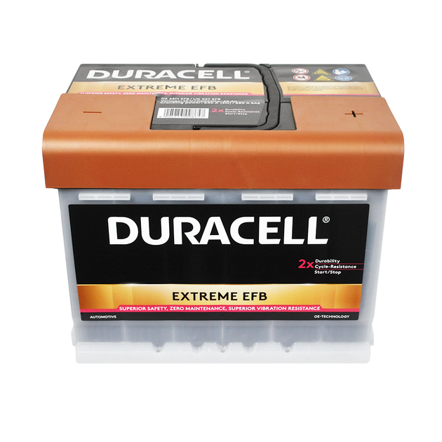 Акумулятор автомобільний Duracell Extreme EFB 65Ah 640A R+ (L2) - зображення 5