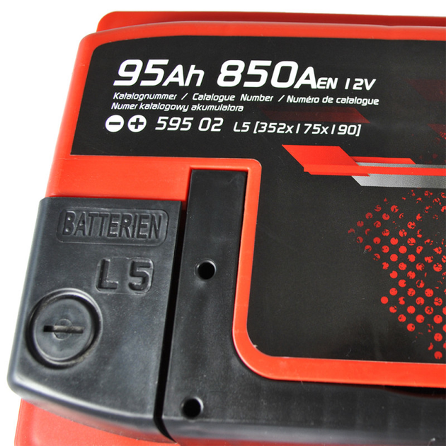 Автомобільний акумулятор ZAP AGM (L5) 95Ah 850A R+ (595 02) - зображення 4