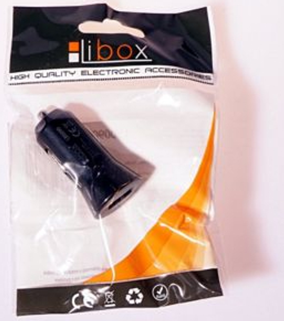 Ładowarka samochodowa Libox LB0090 z gniazdem USB 1000mAh Czarna (SAM-ŁAD-00008) - obraz 2