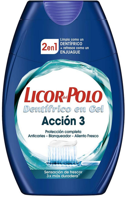 Зубна паста Licor Del Polo 2 in 1 Accion 3 75 мл (8410436286800) - зображення 1