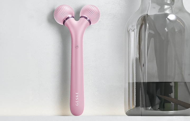 Roller soniczny do twarzy Geske 4 w 1 GK000040PK01 Różowy - obraz 7